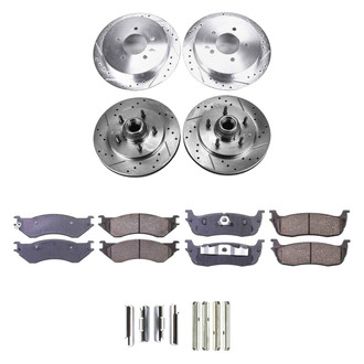 Callahan Brake Parts® - Drilled and Slotted Front and Rear Brake Kit