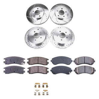 Callahan Brake Parts® - Drilled and Slotted Front and Rear Brake Kit