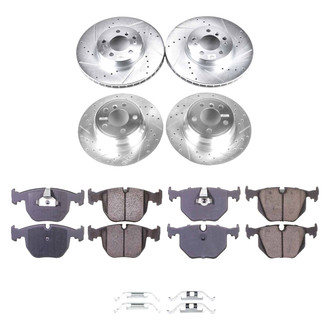 Callahan Brake Parts® - Drilled and Slotted Front and Rear Brake Kit
