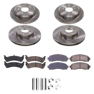 Callahan Brake Parts® - Drilled and Slotted Front and Rear Brake Kit