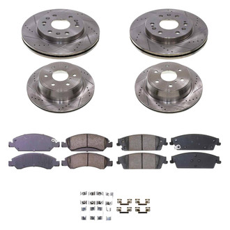 Callahan Brake Parts® - Drilled and Slotted Front and Rear Brake Kit