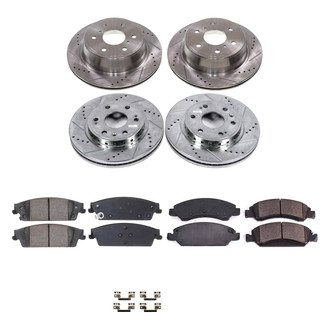 Callahan Brake Parts® - Drilled and Slotted Front and Rear Brake Kit