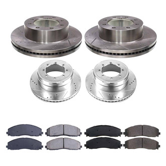 Callahan Brake Parts® - Drilled and Slotted Front and Rear Brake Kit