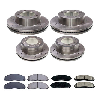 Callahan Brake Parts® - Drilled and Slotted Front and Rear Brake Kit