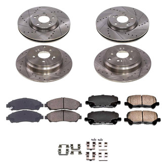 Callahan Brake Parts® - Drilled and Slotted Brake Kit
