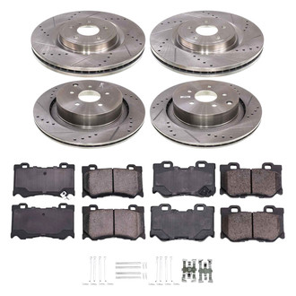 Callahan Brake Parts® - Drilled and Slotted Front and Rear Brake Kit