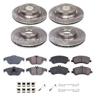 Callahan Brake Parts® - Drilled and Slotted Brake Kit