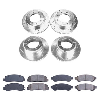 Callahan Brake Parts® - Drilled and Slotted Front and Rear Brake Kit