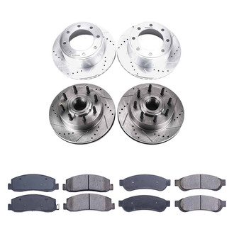 Callahan Brake Parts® - Drilled and Slotted Front and Rear Brake Kit