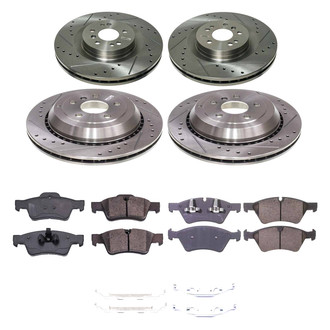 Callahan Brake Parts® - Drilled and Slotted Brake Kit