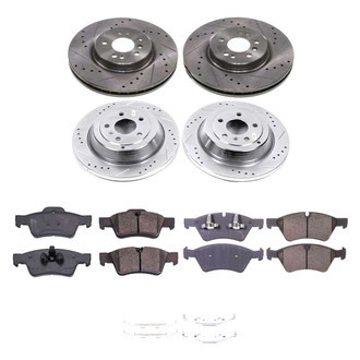 Callahan Brake Parts® - Drilled and Slotted Front and Rear Brake Kit