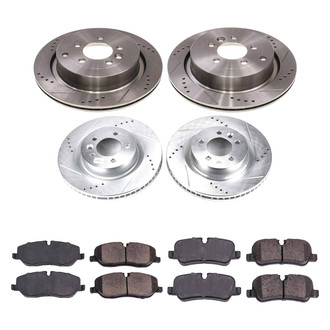 Callahan Brake Parts® - Drilled and Slotted Front and Rear Brake Kit