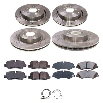 Callahan Brake Parts® - Drilled and Slotted Front and Rear Brake Kit