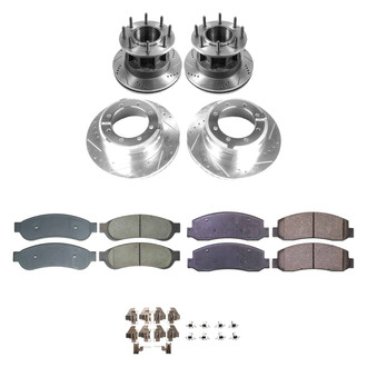 Callahan Brake Parts® - Drilled and Slotted Front and Rear Brake Kit