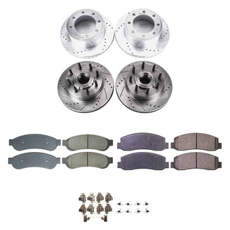 Callahan Brake Parts® - Drilled and Slotted Front and Rear Brake Kit