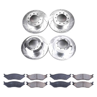 Callahan Brake Parts® - Drilled and Slotted Front and Rear Brake Kit
