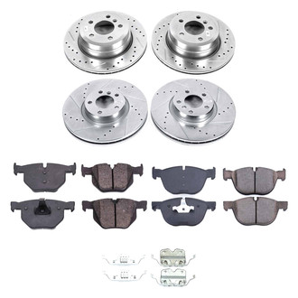Callahan Brake Parts® - Drilled and Slotted Front and Rear Brake Kit
