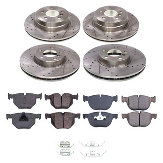 Callahan Brake Parts® - Drilled and Slotted Front and Rear Brake Kit