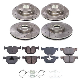 Callahan Brake Parts® - Drilled and Slotted Front and Rear Brake Kit