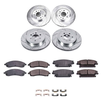Callahan Brake Parts® - Drilled and Slotted Front and Rear Brake Kit