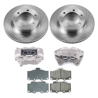 Callahan Brake Parts® - Plain Front Brake Kit with Calipers