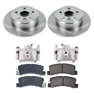 Callahan Brake Parts® - Plain Rear Brake Kit with Calipers