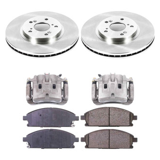 Callahan Brake Parts® - Plain Front Brake Kit with Calipers