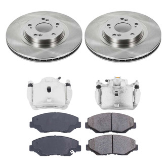 Callahan Brake Parts® - Plain Front Brake Kit with Calipers