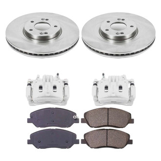 Callahan Brake Parts® - Plain Front Brake Kit with Calipers