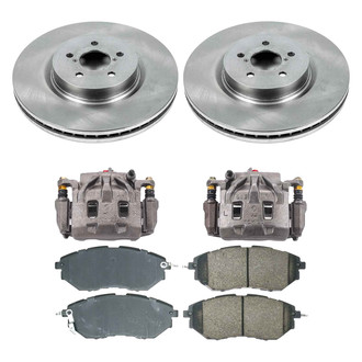 Callahan Brake Parts® - Plain Front Brake Kit with Calipers