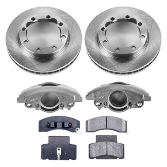 Callahan Brake Parts® - Plain Front Brake Kit with Calipers