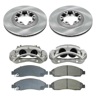 Callahan Brake Parts® - Plain Front Brake Kit with Calipers