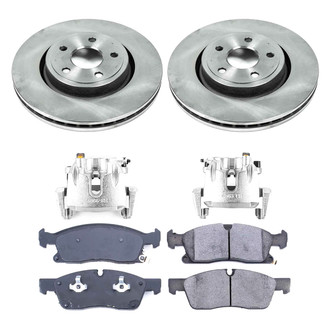 Callahan Brake Parts® - Plain Front Brake Kit with Calipers
