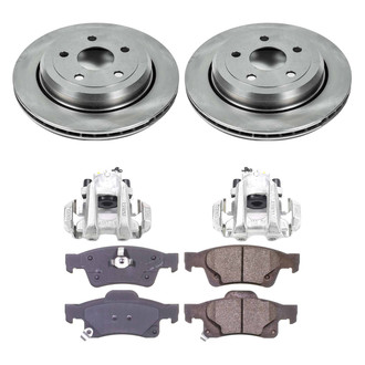 Callahan Brake Parts® - Plain Rear Brake Kit with Calipers