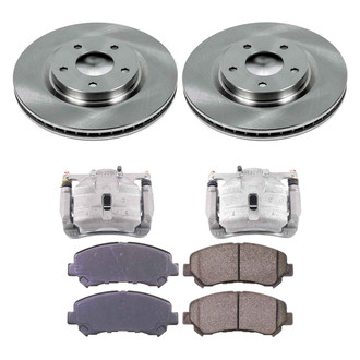 Callahan Brake Parts® - Plain Front Brake Kit with Calipers