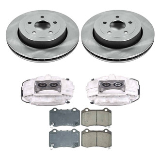Callahan Brake Parts® - Plain Rear Brake Kit with Calipers