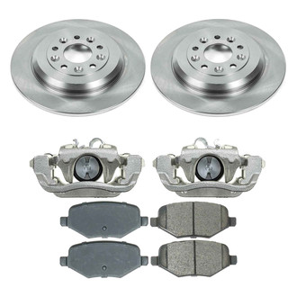 Callahan Brake Parts® - Plain Rear Brake Kit with Calipers