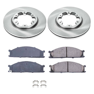 Callahan Brake Parts® - Plain Front Brake Kit