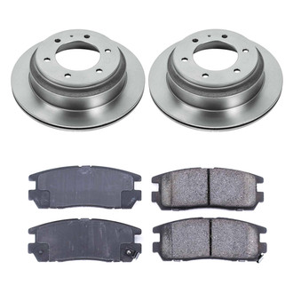Callahan Brake Parts® - Plain Rear Brake Kit