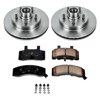 Callahan Brake Parts® - Plain Front Brake Kit