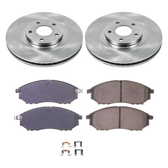 Callahan Brake Parts® - Plain Front Brake Kit