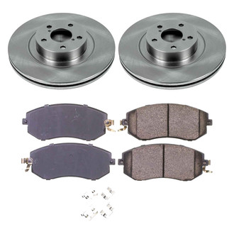 Callahan Brake Parts® - Plain Front Brake Kit