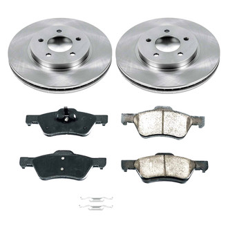 Callahan Brake Parts® - Plain Front Brake Kit