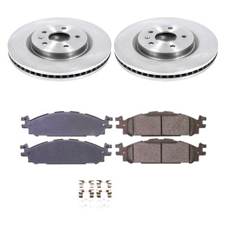 Callahan Brake Parts® - Plain Front Brake Kit
