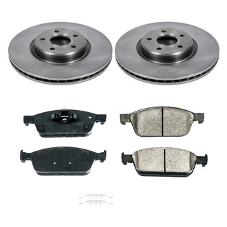 Callahan Brake Parts® - Plain Front Brake Kit