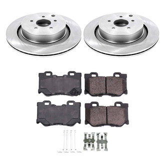 Callahan Brake Parts® - Plain Rear Brake Kit