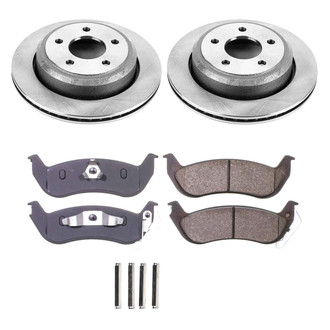 Callahan Brake Parts® - Plain Rear Brake Kit