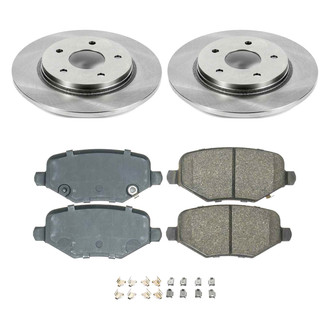 Callahan Brake Parts® - Plain Rear Brake Kit