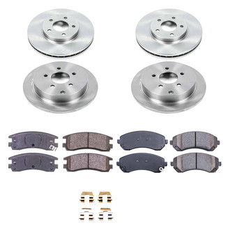 Callahan Brake Parts® - Plain Front and Rear Brake Kit