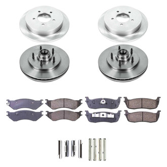 Callahan Brake Parts® - Plain Front and Rear Brake Kit